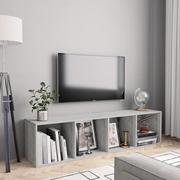 Szafki RTV - vidaXL Regał na książki/szafka TV betonowy szary 143x30x36 cm 800265 - miniaturka - grafika 1