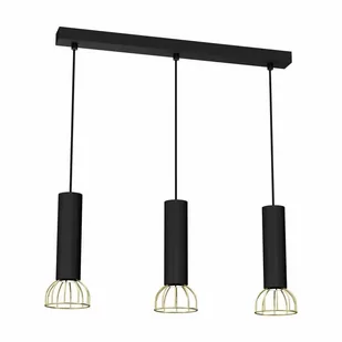 Milagro Lampa wisząca DANTE Black/Gold 3xGU10 MLP7249 - Lampy sufitowe - miniaturka - grafika 2