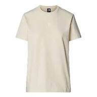 Koszulki i topy damskie - The North Face NF0A8C38QLI W SS Logo RMST Relaxed Tee Damska koszulka White Dune rozmiar XXL, White Dune, XXL - miniaturka - grafika 1