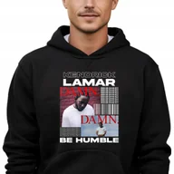 Bluzy męskie - Bluza Męska Czarna z Kapturem KENDRICK LAMAR Raperzy Rap Hip Hop Wz - XL - miniaturka - grafika 1