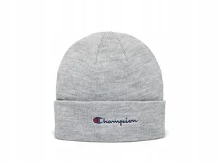 Czapka Zimowa Unisex Champion Szara 806064-Em021 Na Zimę Ciepła - Czapki damskie - miniaturka - grafika 1