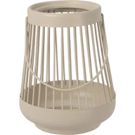 Świeczniki - Lampion z uchwytem metalowy wys. 16 cm biały - miniaturka - grafika 1