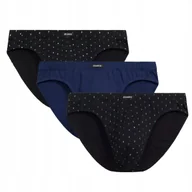 Majtki męskie - SLIPY MĘSKIE klasyczne majtki bawełniane 3MP-204 wygodne Atlantic *L - miniaturka - grafika 1