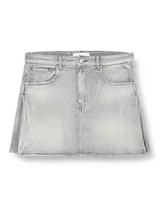 Replay Damska spódnica dżinsowa ze stretchem, szara (Light Grey 095), 32 W, 095 Light Grey, 32W - Spódnice - miniaturka - grafika 1