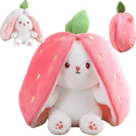 Maskotki i pluszaki - Maskotka pluszowa Królik z uszami - Truskawka 25cm - miniaturka - grafika 1