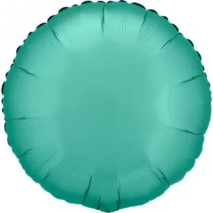 Balon foliowy Lustre Jade Green okrągły 43cm - Balony i akcesoria - miniaturka - grafika 1