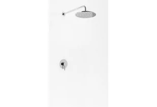 Kohlman Axel Zestaw prysznicowy podtynkowy z deszczownicą 30 cm chrom QW220AR30 - Zestawy prysznicowe - miniaturka - grafika 1