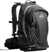 Plecaki - BLACK CREVICE - Plecak turystyczny i rowerowy MANAKAU 26 litrów z pokrowcem przeciwdeszczowym Czarny - miniaturka - grafika 1