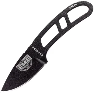 ESEE Knives Candiru Black CAN-B nóż na szyję z czarną pochwą + klips do paska - Noże - miniaturka - grafika 1
