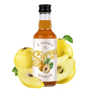 Syrop z pigwy 200 ml naturalny Polski prawdziwy DODATEK do napojów deserów - Syropy i koncentraty owocowe Syrop z pigwy 200 ml naturalny Polski prawdziwy DODATEK do napojów deserów - Syropy i koncentraty owocowe - miniaturka - grafika 1
