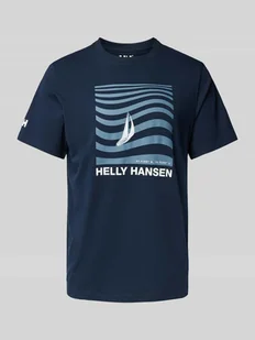 T-shirt z nadrukiem z logo - Koszulki męskie - miniaturka - grafika 1