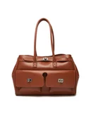 Torebki damskie - Gino Rossi Torebka EO-CLOVER-X10167 Brązowy - miniaturka - grafika 1