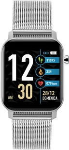 Techmade TM-TWX-MSIL TechWatch X Srebrny - Smartwatch - miniaturka - grafika 1