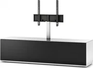 Uchwyty do telewizora - Sonorous Stolik RTV z uchwytem ST261T-WHT-BLK-BW - miniaturka - grafika 1