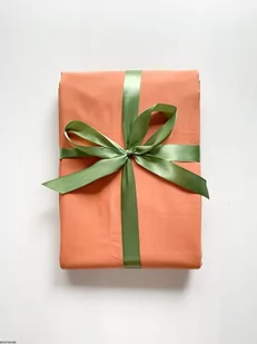 Bawełniany obrus plamoodporny pomarańczowego koloru - Obrusy i serwetki - miniaturka - grafika 1