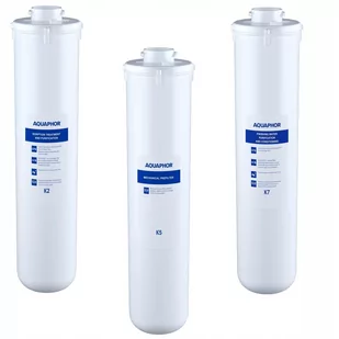 Zestaw 3 wkładów filtrujących Aquaphor K2, K5, K7M - Wkłady filtrujące - miniaturka - grafika 1