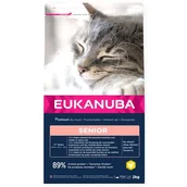 Sucha karma dla kotów - Eukanuba Cat Senior All Breeds Top Condition Chicken & Liver 2 kg - miniaturka - grafika 1