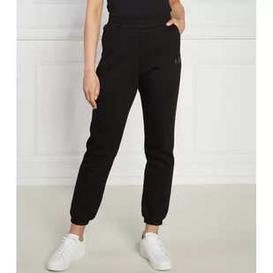 EA7 Spodnie dresowe | Regular Fit - Dresy damskie - miniaturka - grafika 1