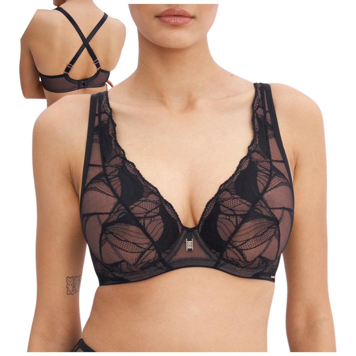 Biustonosz miękki koronkowa braletka Alles RICH ENOUGH M PLUS BRALETTE 70H