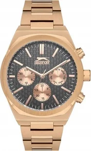 Zegarek Zegarek męski SLAZENGER SL.09.2137.2.04 różowe złoto fashion na prezent - Zegarki męskie - miniaturka - grafika 1