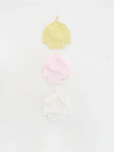 Reserved - Wiązana chustka z daszkiem 3 pack - wielobarwny - Buciki dla niemowląt - miniaturka - grafika 1
