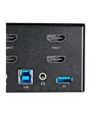 Przełączniki KVM - StarTech SV231DHU34K6 .com przełącznik KVM Czarny - miniaturka - grafika 1