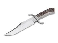 Sport OUTLET - Böker Manufaktur Solingen Böker Manufaktur Solingen Unisex  nóż dla dorosłych Bowie N690 róg jelenia stały, brązowy, 33 cm 121547HH - miniaturka - grafika 1