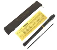 Instrumenty dęte - Dabell DSR-200G Black flet sopran prosty plastik czarny system niemiecki 2-częściowy pokrowiec - miniaturka - grafika 1