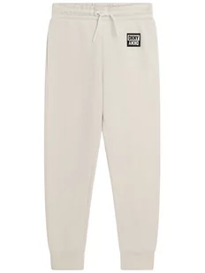DKNY Spodnie dresowe D34A85 S Biały Regular Fit - Spodnie i spodenki dla dziewczynek - miniaturka - grafika 1