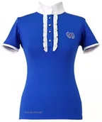 Koszulki jeździeckie - FAIR PLAY Koszula konkursowa CHARLOTTE szafirowa - miniaturka - grafika 1