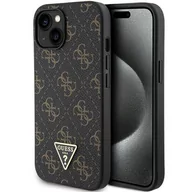 Etui i futerały do telefonów - Etui Guess GUHCP15MPG4GPK Apple iPhone 15 Plus / 14 Plus hardcase 4G Triangle Metal Logo czarny/black - miniaturka - grafika 1