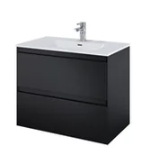 Szafki łazienkowe - Elita 168147 SZAFKA podumywalkowa SPLIT 80 2S BLACK MATT PDW - miniaturka - grafika 1