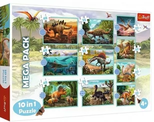Trefl Puzzle 10w1 Poznaj wszystkie dinozaury - Puzzle - miniaturka - grafika 2