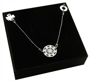 NASZYJNIK CELEBRYTKA 3 ZAWIESZKI ażurek srebro 925 - Naszyjniki - miniaturka - grafika 1