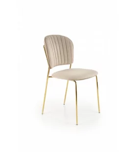 K499 krzesło beżowy - Krzesła - miniaturka - grafika 1