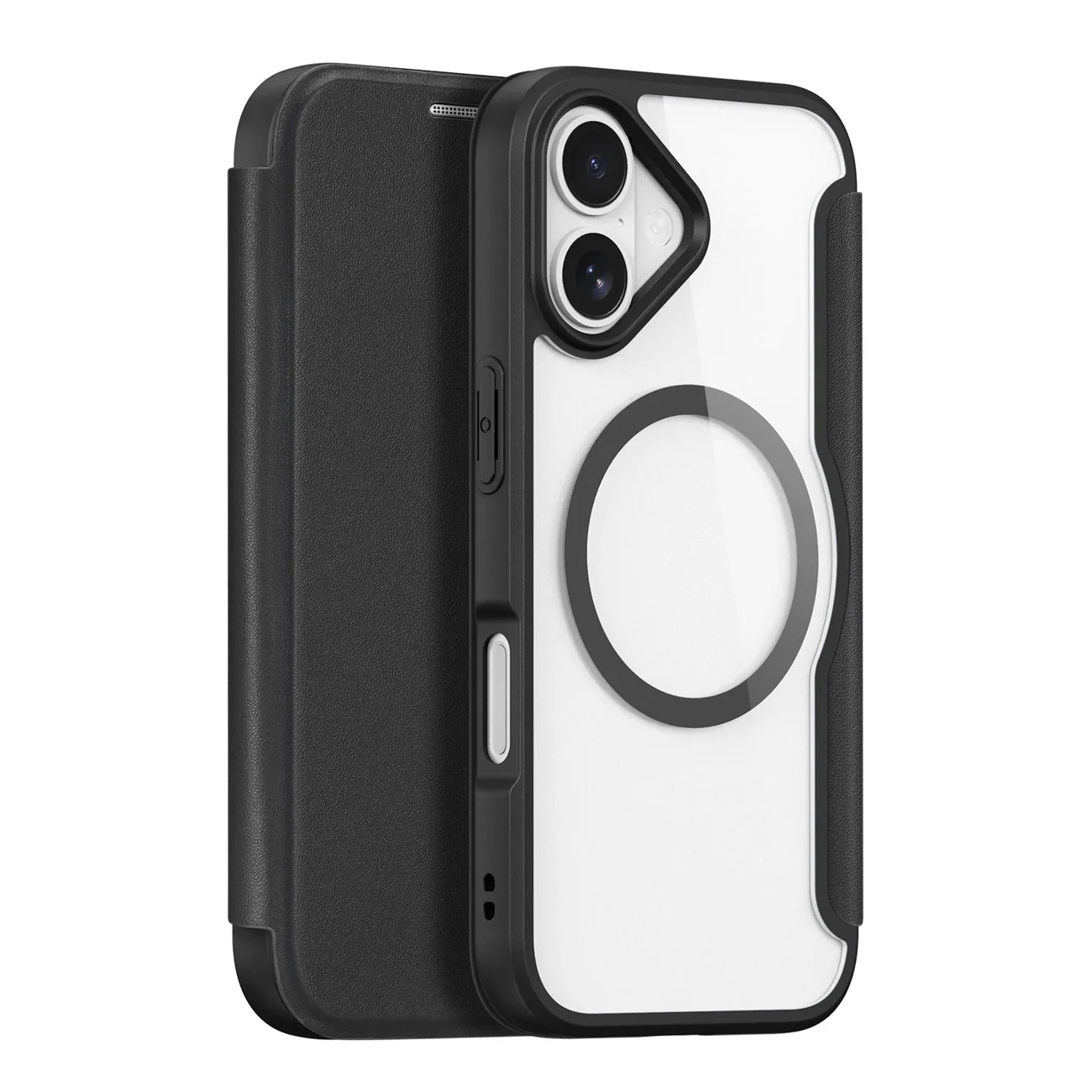 Etui Dux Ducis Skin X Pro na iPhone 17 z portfelem, kompatybilne z MagSafe - czarne