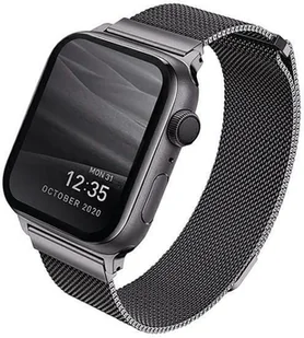 Uniq UNIQ Dante pasek opaska bransoleta bransoletka do zegarka Watch 6 44mm / Watch 5 44mm / Watch 4 44mm / Watch SE 44mm grafitowy - Akcesoria do smartwatchy - miniaturka - grafika 9