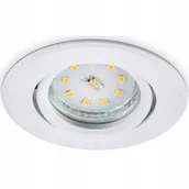 Oprawy, klosze i abażury - Oczko Halogenowa Oprawka Ruchoma Biała Kobi - miniaturka - grafika 1