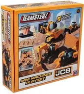 Samochody i pojazdy dla dzieci - Teamsterz JCB 5 mini maszyn budowlanych + piasek - miniaturka - grafika 1