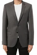 Marynarki męskie - HUGO MARYNARKA MĘSKA WEŁNIANA SZARA SLIM Z GUZIKAMI 50 I1D - miniaturka - grafika 1