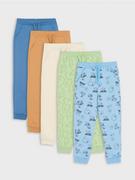 Spodnie i spodenki dla chłopców - Sinsay - Spodnie dresowe jogger 5 pack - wielobarwny - miniaturka - grafika 1