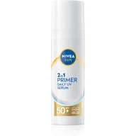 Kremy do twarzy z filtrem - Nivea Sun Primer Daily UV Serum SPF 50+ - miniaturka - grafika 1