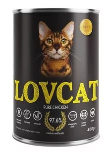 Lovcat Pure Chicken puszka 400g - Mokra karma dla kotów - miniaturka - grafika 1