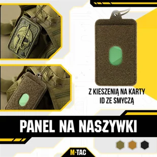 M-Tac - Panel na naszywki z kieszenią na karty ID ze smyczą - Oliwkowy - 10118001 - Odzież taktyczna i umundurowanie - miniaturka - grafika 9