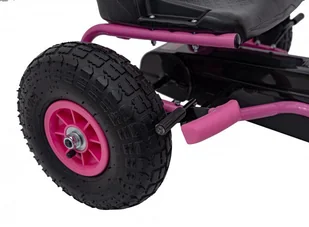 Gokart Na Pedały AIR PerHour Różowy - Pojazdy elektryczne dla dzieci - miniaturka - grafika 17