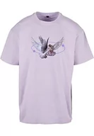 Koszulki męskie - Mister Tee T-shirt męski Vive la Liberte Oversize Tee Lilac S, fioletowy, S - miniaturka - grafika 1