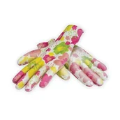 Rękawice robocze - Rękawice ochronne PU mix kolorów BH1008R07 DEDRA - miniaturka - grafika 1