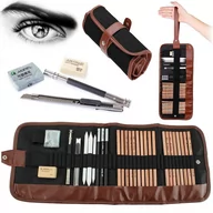 Kredki, ołówki, pastele i pisaki - Zestaw do szkicowania rysowania profesjonalny etui - miniaturka - grafika 1