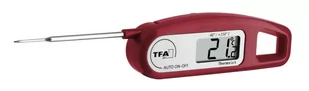 TFA Dostmann 30.1047 cyfrowy termometr z sondą, czerwony 30.1047.05 - Termometry kuchenne - miniaturka - grafika 1