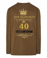 Koszulki męskie - Longsleeve męski Urodzinowy 40 Lat r.3XL - miniaturka - grafika 1